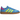 Adidas Handball Spezial Sky Rush Solar Yellow Lucid Pink baskets vue angulaire avec tige en daim bleu clair, bandes roses et semelle en gomme