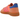 Adidas Handball Spezial Solar Orange Lucid Pink baskets vue latérale avec tige en daim orange vif, bandes roses et semelle en gomme