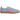 Adidas Gazelle Indoor Clear Sky Rose Tone baskets vue latérale avec empeigne en daim bleu ciel, 3 bandes roses et semelle en gomme