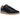 Adidas BW Army Lux Black Gum baskets vue de profil avec empeigne en cuir noir, lacets classiques et semelle en gomme marron distinctive
