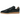 Adidas BW Army Lux Black Gum baskets en profil. Tige en cuir noir avec une semelle en gomme classique et un laçage détaillé.