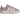 Adidas Campus 00s Clear Pink Gum baskets vue latérale avec tige en daim rose, trois bandes emblématiques et semelle en gomme