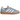 Adidas Handball Spezial Halo Silver Cloud White baskets vue latérale avec une tige argentée, des bandes blanches emblématiques et une semelle en gomme