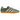 adidas Gazelle Indoor Mineral Green Silver Dawn baskets vue latérale avec empeigne en daim vert, bandes argentées et semelle extérieure en gomme classique