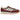 Adidas SL 72 RS Preloved Fig Off White baskets vue latérale avec une tige bordeaux, des bandes en cuir blanc cassé et une semelle gomme