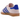 Adidas Gazelle Indoor Clear Pink Lucid Blue baskets en vue latérale avec une tige en daim rose, des details bleus et une semelle