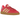 Adidas Handball Spezial Lucid Pink Almost Yellow baskets vue latérale avec empeigne rose, bandes jaunes, bout en daim et semelle en gomme foncée.