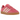 Adidas Gazelle Indoor Rose Tone baskets vue latérale en daim rose avec détails en cuir blanc, 3 bandes emblématiques et semelle en gomme