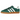 Adidas Gazelle Indoor Collegiate Green Gum baskets en profil classique avec empeigne en daim vert foncé, détails blancs et semelle en gomme