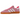 Adidas Handball Spezial Lucid Pink White baskets vue latérale avec suède rose vif, bandes en cuir blanc et semelle gomme classique