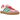 Adidas Gazelle Indoor Pink Velvet baskets vue de côté avec empeigne en velours rose, lacets blancs, trois bandes et semelle en gomme