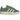 Adidas Campus 00s Silver Green Gum baskets vue latérale avec empeigne en daim gris, détails blancs, lacets épais et une semelle en gomme