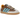 Adidas Samba OG Toy Story Woody baskets vue latérale avec trois bandes classiques, empeigne en daim beige et talon à motifs