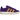 Adidas Campus 00s Collegiate Purple Gold baskets en vue latérale, dotées d'une empeigne en daim violet, de bandes blanches Adidas et d'une semelle épaisse.