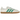 Adidas Samba Off White Court Green baskets vue latérale avec empeigne en cuir blanc cassé, bandes vertes, daim et semelle en gomme classique
