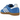 Adidas Samba ADV Blue Bird baskets vue sous un angle profilé, présentant une tige en daim bleu, une semelle en gomme classique et trois bandes blanches