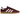 Adidas Handball Spezial Sporty & Rich Shadow Red baskets profil latéral avec daim bordeaux, bandes en cuir blanc et semelle en gomme marron