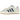 Adidas Campus 00s Cream White Dark Blue baskets en vue latérale avec une tige blanc cassé, des bandes bleu foncé et de larges lacets