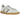 Adidas Handball Spezial Animal Stripes Off White baskets vue latérale en daim beige, bandes à motif léopard et semelle en gomme marron