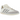 Adidas Samba Lionel Messi Cream White baskets vue latérale avec tige en cuir beige, trois bandes bleues, logo doré et semelle en gomme