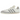 Adidas Samba Lionel Messi Cream White baskets vue latérale avec tige en cuir crème, bandes dorées et semelle extérieure en gomme