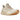 Adidas Ultra Boost 1.0 Alumina baskets vue angulaire avec tige en tricot signature, lacets blancs et cage de maintien beige