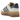 Adidas Gazelle Bold Cream Night Indigo baskets vue latérale avec empeigne crème, bandes bleu marine et semelle plateforme en gomme.