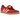 Adidas Samba Jane Scarlet White Gum baskets vue latérale avec empeigne rouge, bandes blanches et semelle en gomme