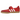 Adidas Samba Jane Scarlet White Gum baskets en vue latérale avec empeigne rouge, détails blancs, lacets classiques et semelle en gomme