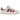 Adidas Campus 00s Crystal White Preloved Ruby baskets en vue laterale avec tige en daim blanc et details rouges