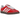 Adidas Gazelle Indoor Better Scarlet Patent Leather baskets vue latérale classique avec empeigne en cuir verni rouge brillant et semelle en gomme marron