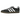 Adidas Gazelle Indoor Core Black Patent Leather baskets en vue latérale avec cuir verni noir brillant, trois bandes et une semelle en gomme classique