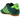 Adidas Taekwondo Collegiate Green Solar Green Gum baskets vue latérale classique avec tige vert foncé, lacets ton sur ton et semelle gomme