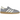 Adidas Handball Spezial Silver Violet Cream White baskets vue latérale avec empeigne argentée, bandes violettes et semelle en gomme blanche.