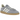 Baskets Adidas Handball Spezial Silver Violet Cream White vue latérale avec tige argentée brillante, bandes violettes et semelle en gomme
