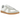 Adidas BW Army Cloud White Chalk White baskets vue latérale avec empeigne en cuir blanc, détails en daim sur le bout et semelle en gomme
