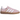 Adidas Handball Spezial Clear Pink Non Dyed Gum baskets vue latérale avec empeigne en daim rose, détails blancs et semelle en gomme