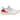adidas Ultra Boost 1.0 Chalk White Scarlet baskets de profil avec une tige en maille blanche, des accents rouges et une semelle
