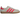Adidas Gazelle Indoor Beige Lucid Red baskets en vue laterale avec une tige en daim beige et des details rouges