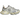 adidas XLG Runner Deluxe Grey Metallic Silver baskets de profil avec une tige en mesh gris et des details argent metallise