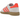 Adidas Handball Spezial Clear Pink Solar Orange baskets vue latérale avec tige en daim rose, bandes orange et semelle en gomme