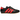 Adidas Taekwondo Core Black Solar Red Gum baskets en vue latérale, avec une empeigne en cuir noir, des bandes rouges et une semelle gomme.