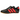 Adidas Taekwondo Core Black Solar Red Gum baskets en vue latérale avec tige en cuir noir, trois bandes rouges et semelle gomme marron au look minimaliste