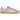 Adidas Gazelle Indoor Wonder Mauve Crew White baskets en vue latérale avec empeigne en daim mauve, détails blancs et semelle en gomme translucide