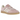 Adidas Gazelle Indoor Wonder Crew White baskets vue latérale avec empeigne en daim mauve, détails blancs et semelle en gomme semi-transparente