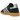 Adidas Handball Spezial Black Light Violet baskets vue latérale avec empeigne en daim noir, détails en cuir violet et semelle en gomme