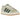 Adidas Campus 00s Cream White Collegiate Green baskets vue latérale avec empeigne en daim blanc crème, bandes vert foncé et lacets épais.