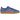 Adidas Gazelle Indoor Blue Bliss Pink baskets vue latérale, avec empeigne en daim bleu et rose, semelle gomme classique et lacets blancs.