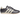 Adidas Taekwondo Core Black Silver Metallic Gum baskets en vue latérale avec tige en cuir noir, bandes argentées et semelle extérieure en gomme