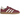 Adidas Handball Spezial Shadow Red Cream White baskets en vue laterale avec une tige en suede rouge, des bandes creme et une semelle gomme